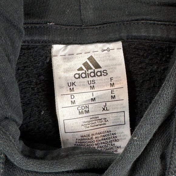 Adidas All Szn Mens M Hoodie Sweatshirt Pullover Embroidered Center Logo Faded - Picture 8 of 9